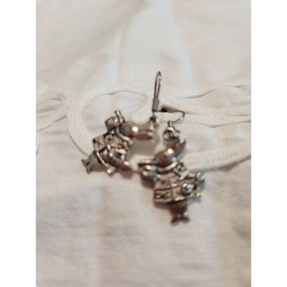 Silver Dangle Rabbit Earrings Rabbit Lover Earrings - Picture 5 of 10